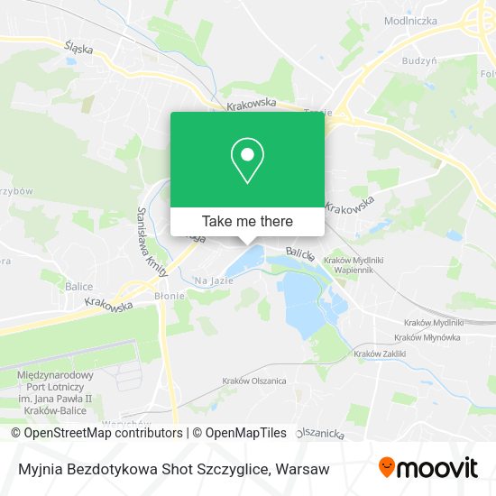 Myjnia Bezdotykowa Shot Szczyglice map