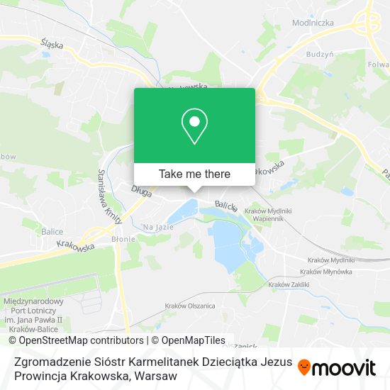 Zgromadzenie Sióstr Karmelitanek Dzieciątka Jezus Prowincja Krakowska map