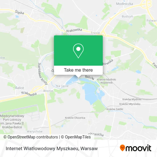 Internet Wiatłowodowy Myszkaeu map
