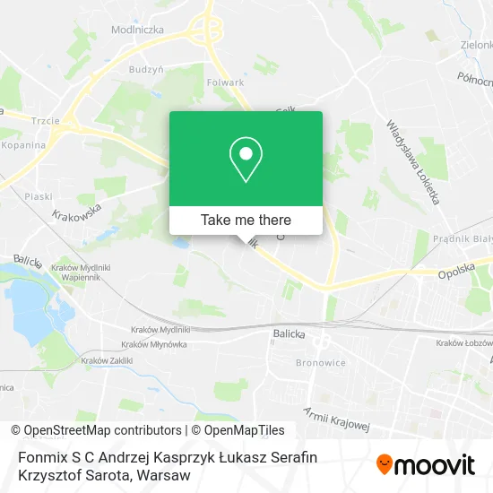 Fonmix S C Andrzej Kasprzyk Łukasz Serafin Krzysztof Sarota map