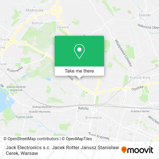 Карта Jack Electronics s.c. Jacek Rotter Janusz Stanisław Cerek