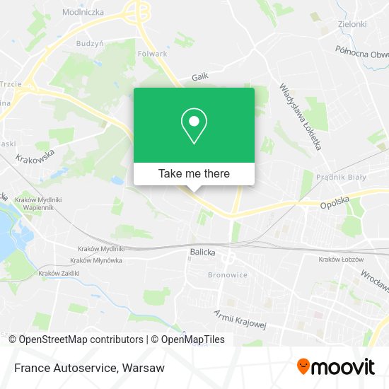 France Autoservice map