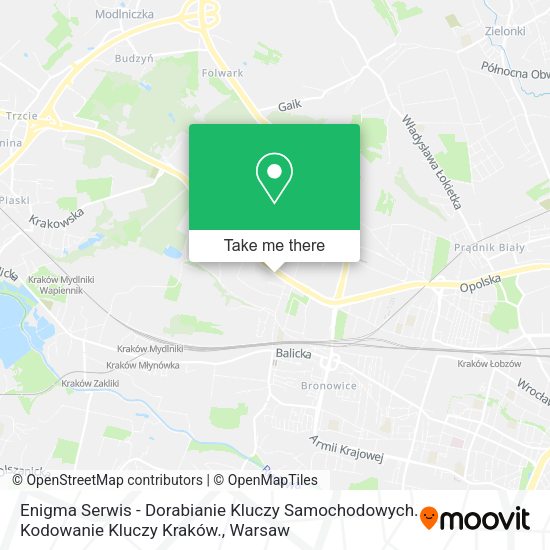 Enigma Serwis - Dorabianie Kluczy Samochodowych. Kodowanie Kluczy Kraków. map