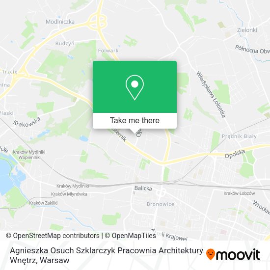 Agnieszka Osuch Szklarczyk Pracownia Architektury Wnętrz map