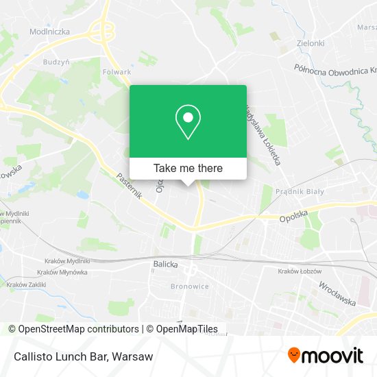 Callisto Lunch Bar map