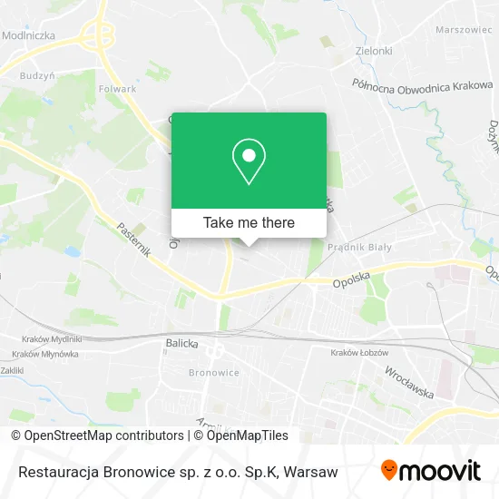 Карта Restauracja Bronowice sp. z o.o. Sp.K