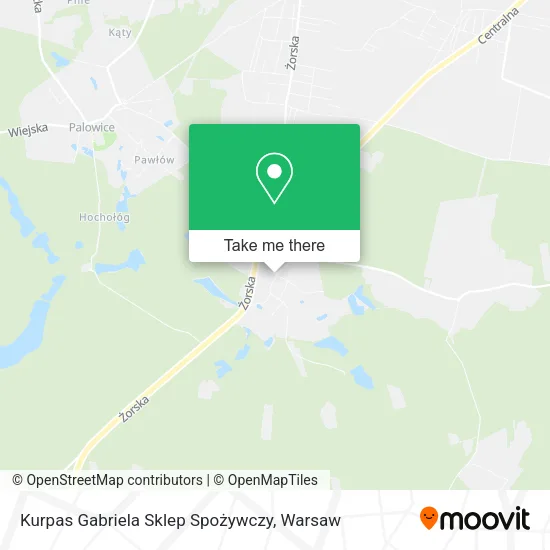 Карта Kurpas Gabriela Sklep Spożywczy