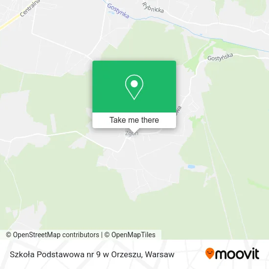 Карта Szkoła Podstawowa nr 9 w Orzeszu