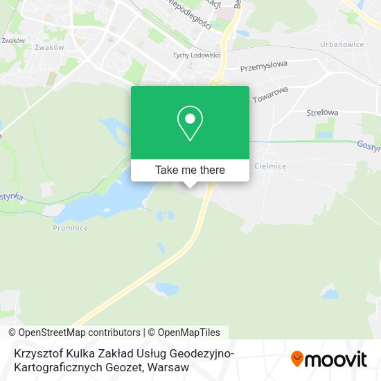 Krzysztof Kulka Zakład Usług Geodezyjno-Kartograficznych Geozet map