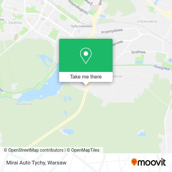 Mirai Auto Tychy map