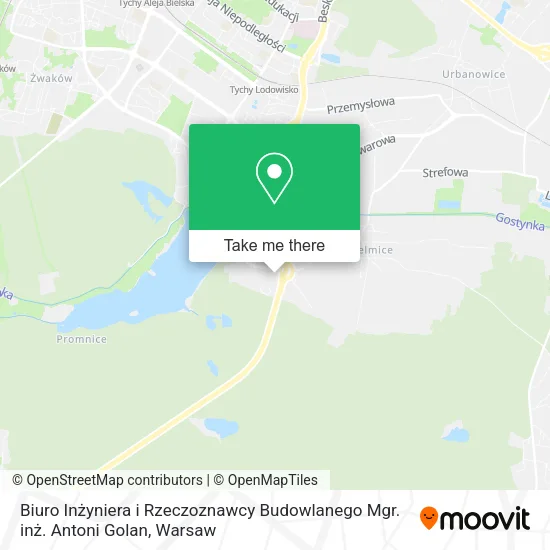 Карта Biuro Inżyniera i Rzeczoznawcy Budowlanego Mgr. inż. Antoni Golan