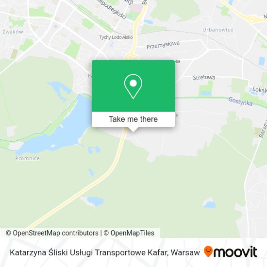 Katarzyna Śliski Usługi Transportowe Kafar map