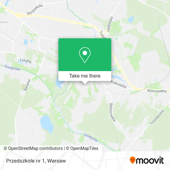 Карта Przedszkole nr 1