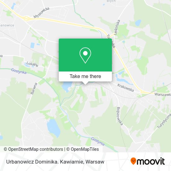 Urbanowicz Dominika. Kawiarnie map