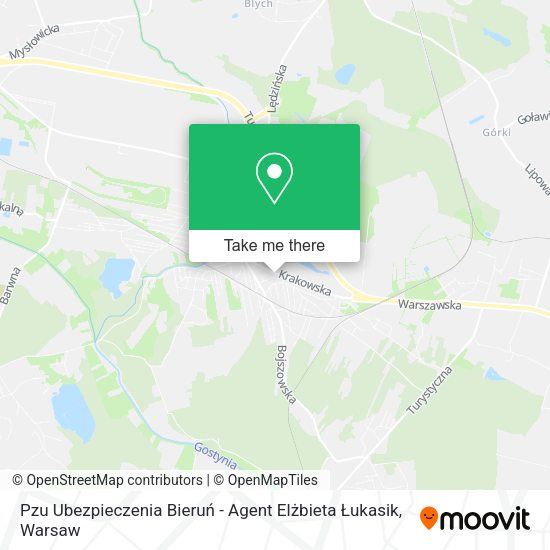 Pzu Ubezpieczenia Bieruń - Agent Elżbieta Łukasik map