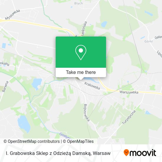 I. Grabowska Sklep z Odzieżą Damską map