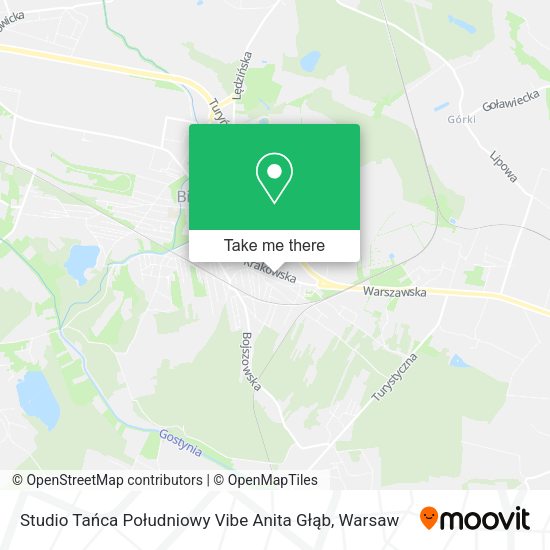 Studio Tańca Południowy Vibe Anita Głąb map