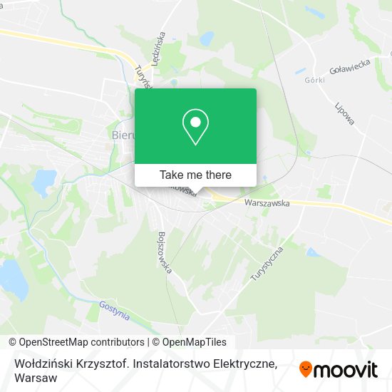 Wołdziński Krzysztof. Instalatorstwo Elektryczne map