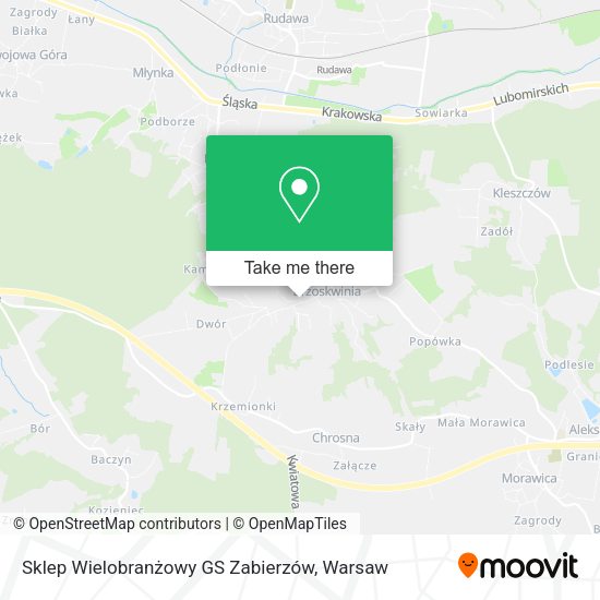 Sklep Wielobranżowy GS Zabierzów map