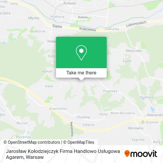 Jarosław Kołodziejczyk Firma Handlowo Usługowa Agarem map