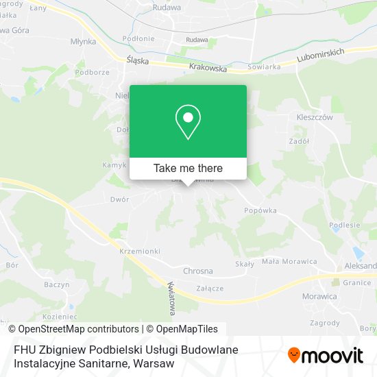 FHU Zbigniew Podbielski Usługi Budowlane Instalacyjne Sanitarne map