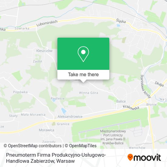 Pneumoterm Firma Produkcyjno-Usługowo-Handlowa Zabierzów map