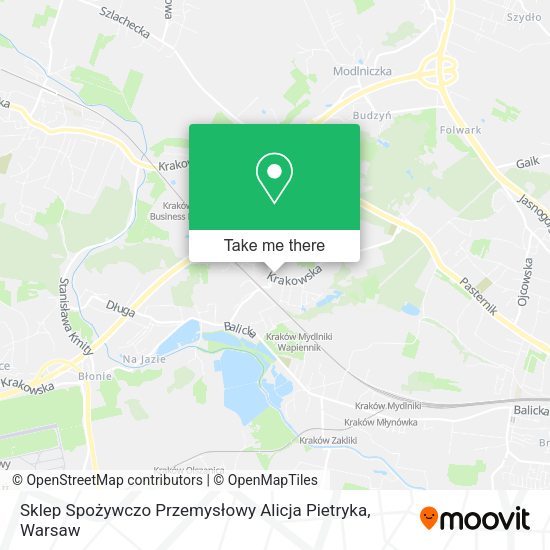 Sklep Spożywczo Przemysłowy Alicja Pietryka map