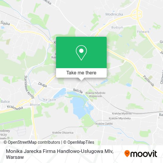 Monika Jarecka Firma Handlowo-Usługowa Mlv map