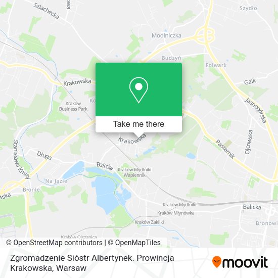 Zgromadzenie Sióstr Albertynek. Prowincja Krakowska map