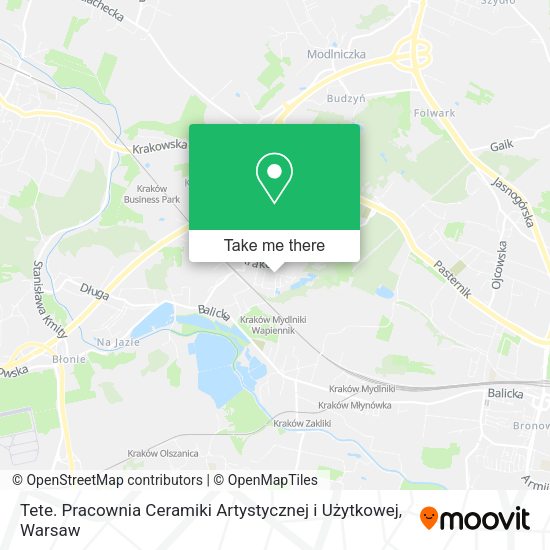 Tete. Pracownia Ceramiki Artystycznej i Użytkowej map