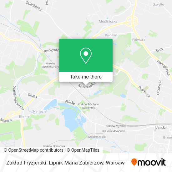 Zakład Fryzjerski. Lipnik Maria Zabierzów map