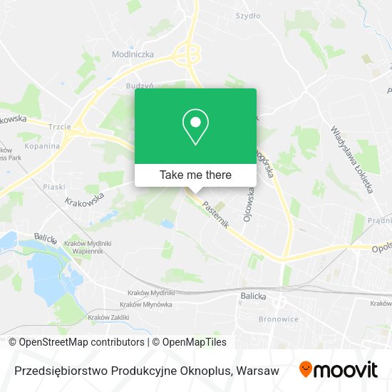 Przedsiębiorstwo Produkcyjne Oknoplus map