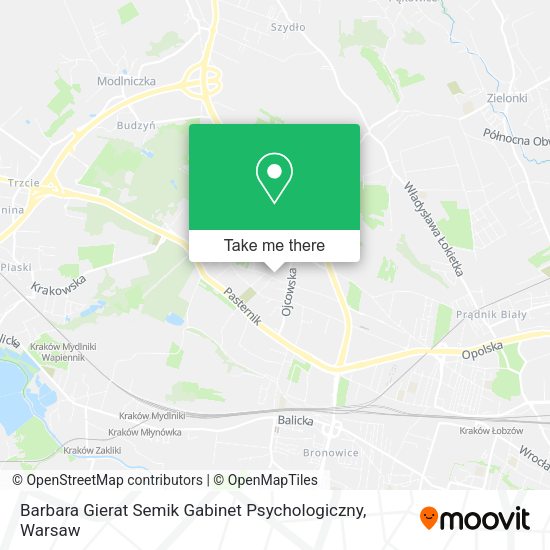 Barbara Gierat Semik Gabinet Psychologiczny map