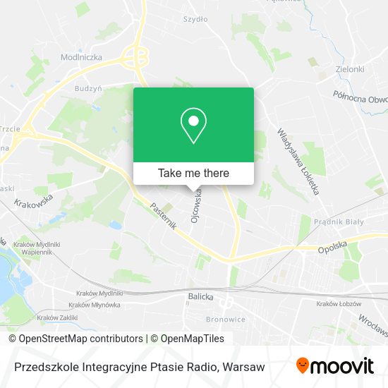 Карта Przedszkole Integracyjne Ptasie Radio