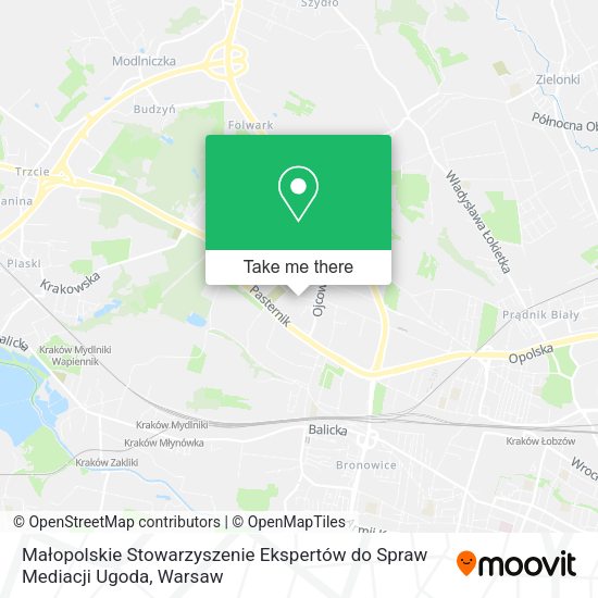 Małopolskie Stowarzyszenie Ekspertów do Spraw Mediacji Ugoda map