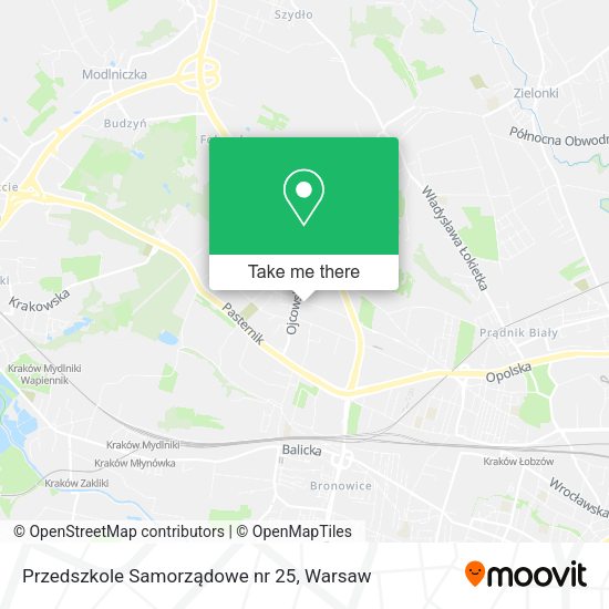 Карта Przedszkole Samorządowe nr 25