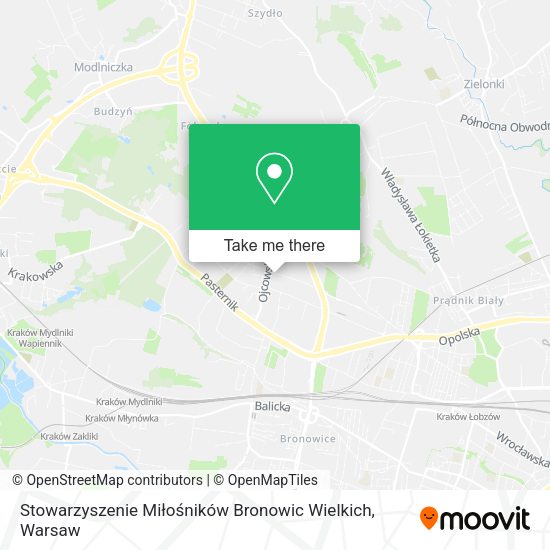 Карта Stowarzyszenie Miłośników Bronowic Wielkich