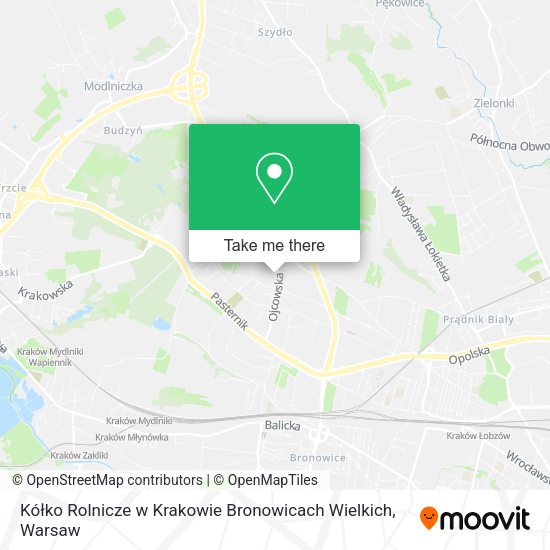 Kółko Rolnicze w Krakowie Bronowicach Wielkich map