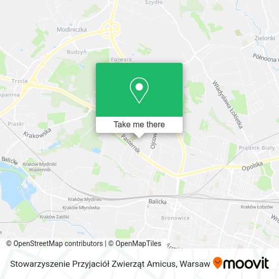 Stowarzyszenie Przyjaciół Zwierząt Amicus map