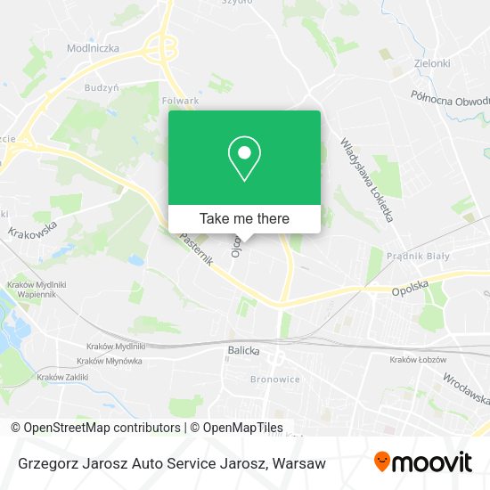 Grzegorz Jarosz Auto Service Jarosz map