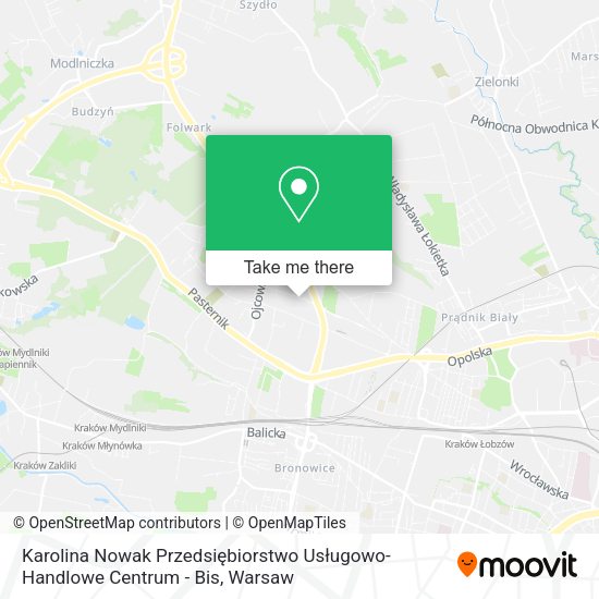 Karolina Nowak Przedsiębiorstwo Usługowo-Handlowe Centrum - Bis map