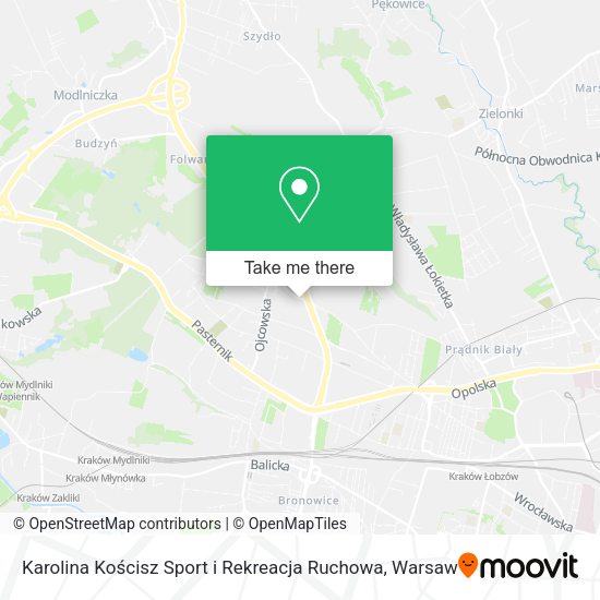 Karolina Kościsz Sport i Rekreacja Ruchowa map