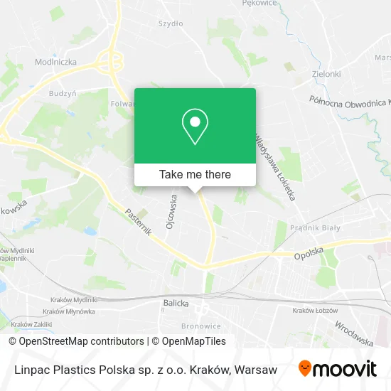Карта Linpac Plastics Polska sp. z o.o. Kraków