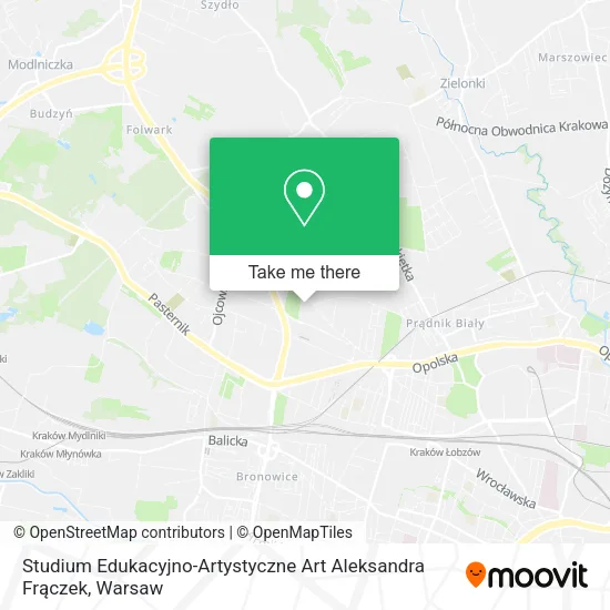 Карта Studium Edukacyjno-Artystyczne Art Aleksandra Frączek