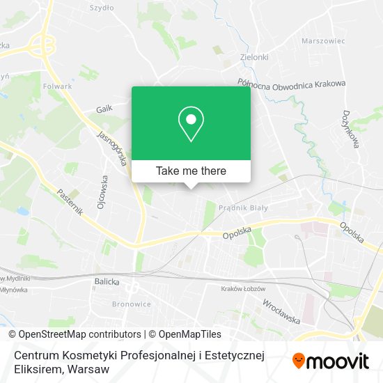 Centrum Kosmetyki Profesjonalnej i Estetycznej Eliksirem map