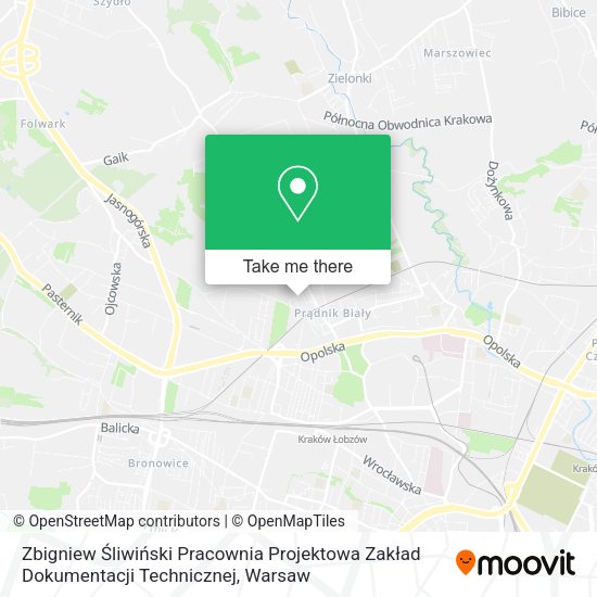 Zbigniew Śliwiński Pracownia Projektowa Zakład Dokumentacji Technicznej map