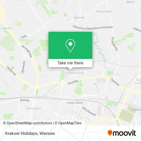 Krakow Holidays map