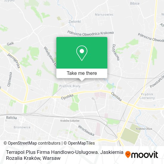 Terrapol Plus Firma Handlowo-Usługowa. Jaskiernia Rozalia Kraków map