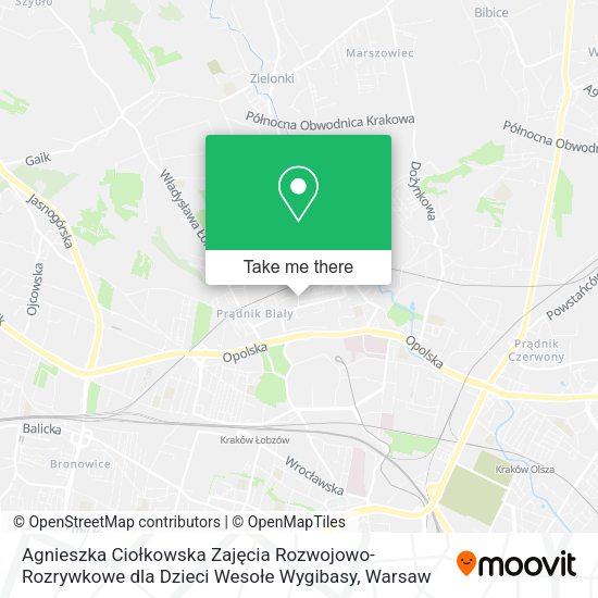 Agnieszka Ciołkowska Zajęcia Rozwojowo-Rozrywkowe dla Dzieci Wesołe Wygibasy map