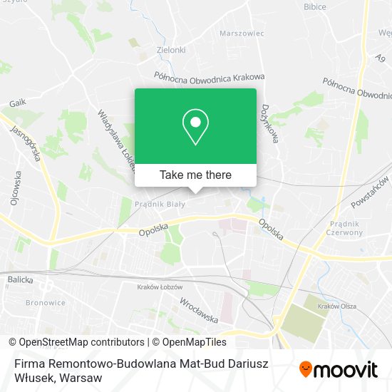 Firma Remontowo-Budowlana Mat-Bud Dariusz Włusek map